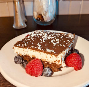 Coconut Caramel Brownie Bar